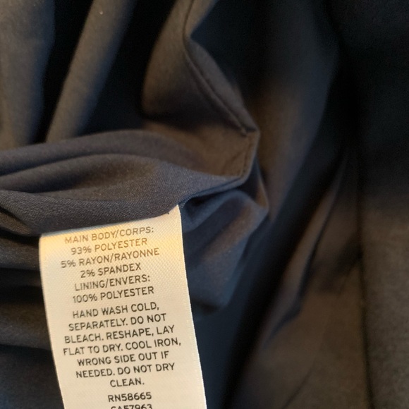 Trouve Blue Felt Moto Jacket women's medium size - Picture 11 of 11